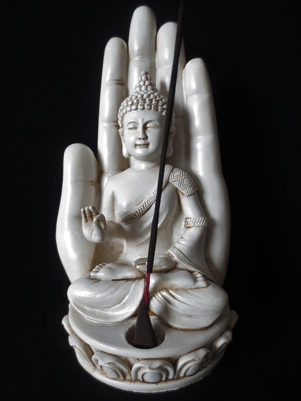 porte-encens-main-bouddha-mûdra-Bhûmisparsha